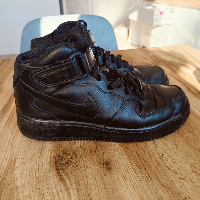 Buty Nike air force 1 czarne 38,5 za kostkę