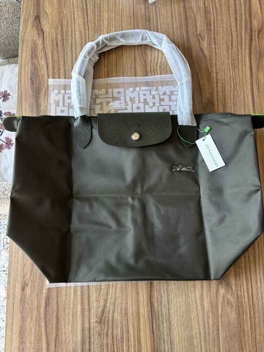 Mala Longchamp verde-escura