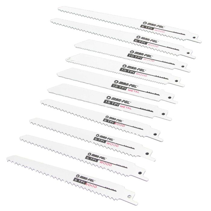 Brzeszczot uniwersalny do piły szablatej 10 szt wyżynarki noże lisi og