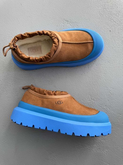 Уггі UGG Tasman Hybrid Weather Chestnut Blue Big Sky premium угги осінні/зимові з хутром