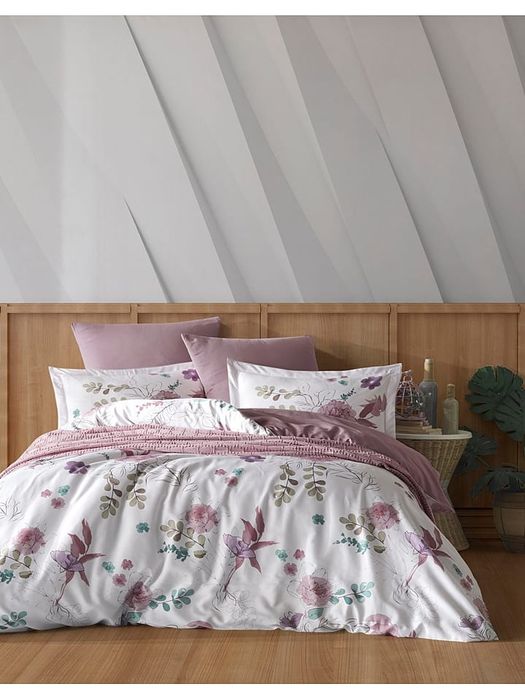 Poszewka na kołdrę Colorful Cotton Larin Pembe 135x200cm