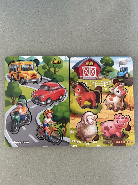 Пазли вкладиші ubee деревяні деревʼяні