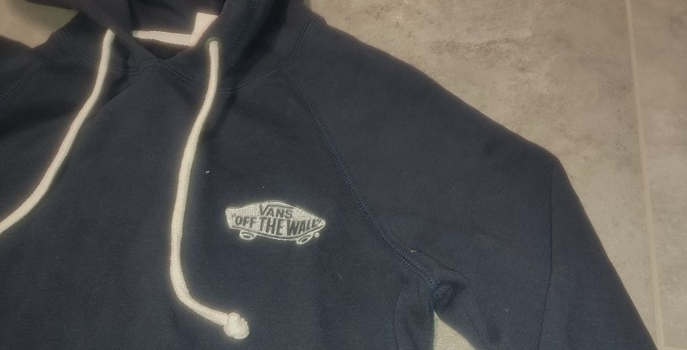 Bluza Vans r. XS kaptur granatowa kangurka