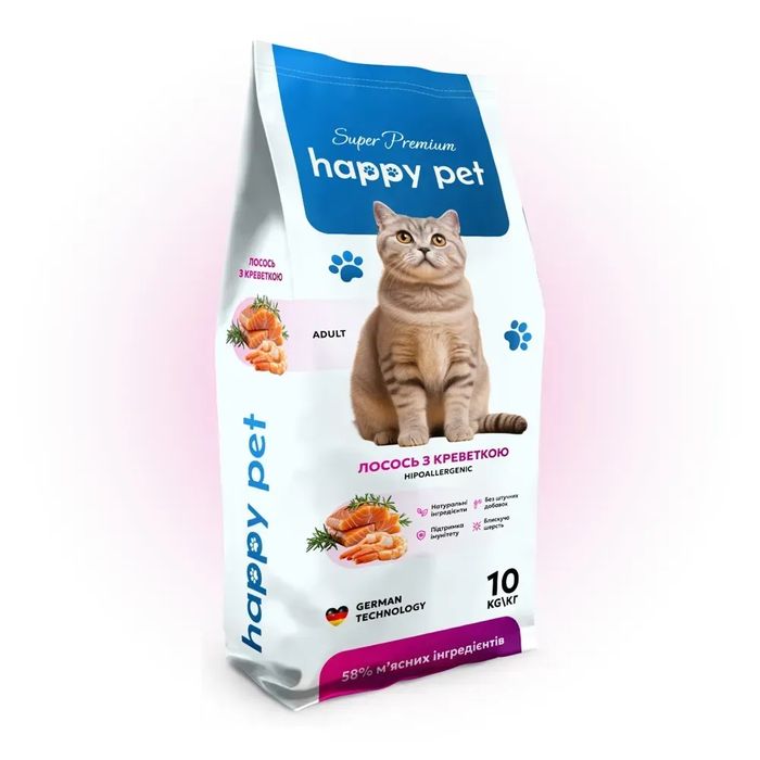 Happy Pet — якісний корм для котів і собак.  Швидка доставка