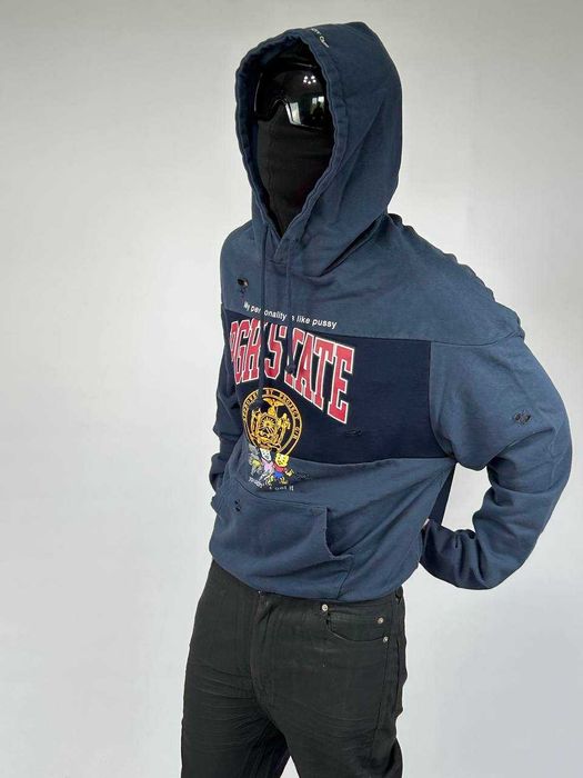 Project GR Grailz худі худи синяя кофта синя distressed