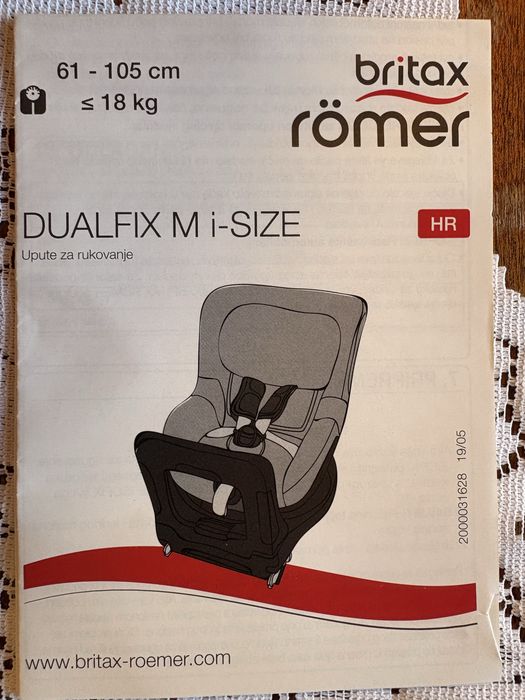 Britax Romer Dualfix M i-size 65-105 cm, =< 18 kg