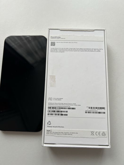 Iphone 16 pro max 512gb titanium