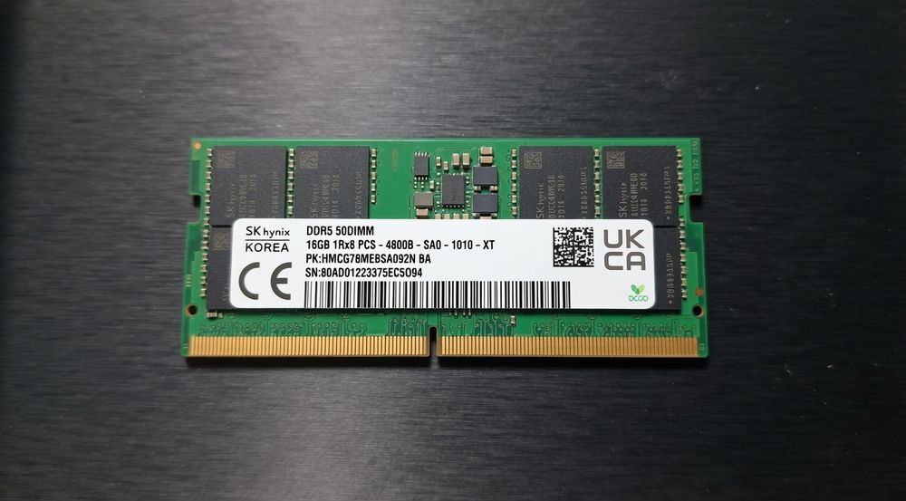 Оперативна пам'ять для ноутбука SK Hynix DDR5 SODIMM 16GB 4800MHz  SO-DIMM