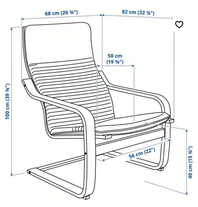 Poltrona cinza IKEA