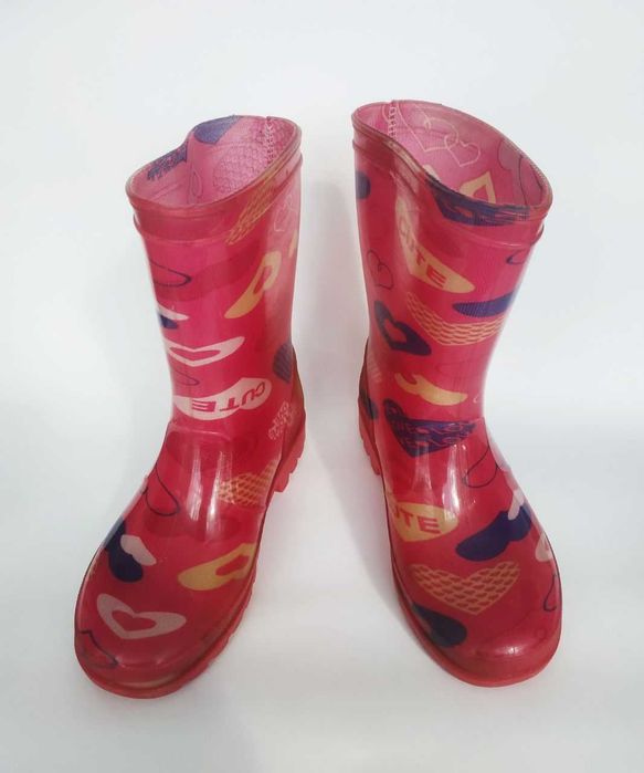 Чоботи гумові дитячі на дівчинку 31 розмір з утеплювачем