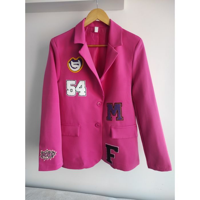 Vanilla Różowy żaket z literkami r XL