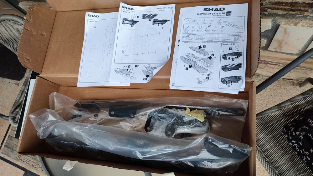 Kit Fixação Top Case MT 07 SHAD Y0MT78ST