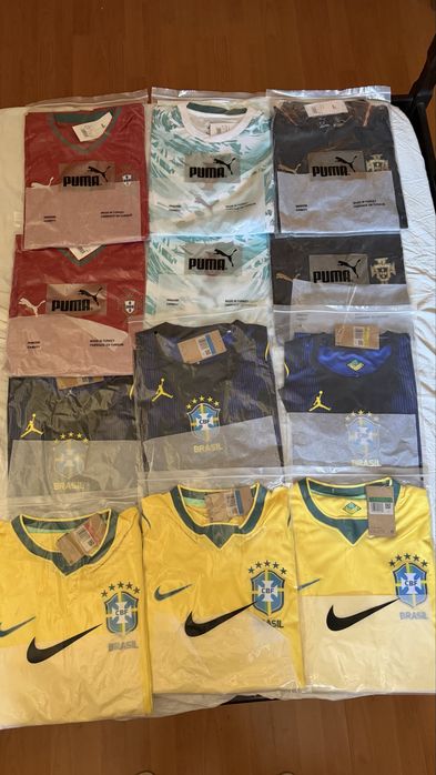 Camisolas seleção Portugal/Brasil