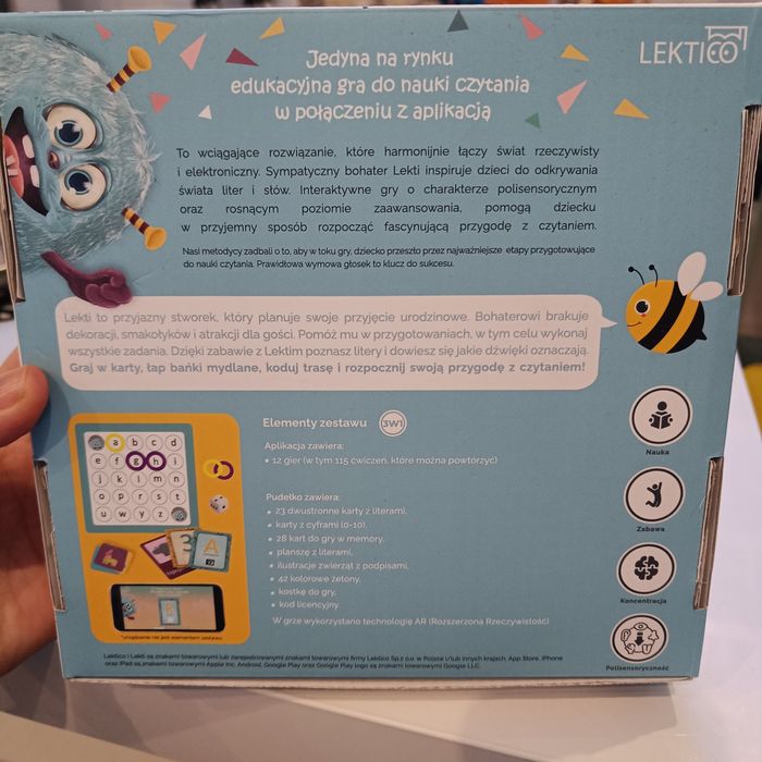 Nauka czytania połączona z aplikacją Lekti monster