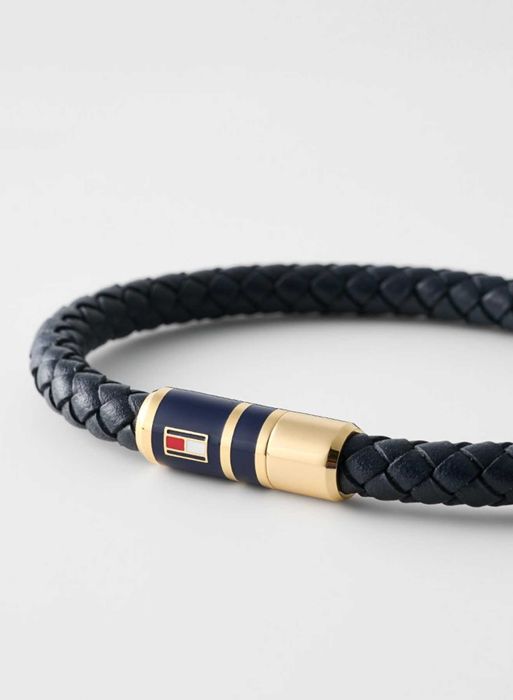100% ОРИГІНАЛ Tommy Hilfiger bracelet unisex натуральна шкіра браслет унісекс синій чоловічий жіночий + чохол В НАЯВНОСТІ