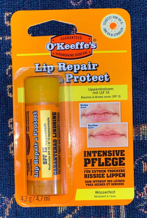 O'KEEFFE'S Balsam do ust- na popękane usta Ochrona z Niemiec SUPER