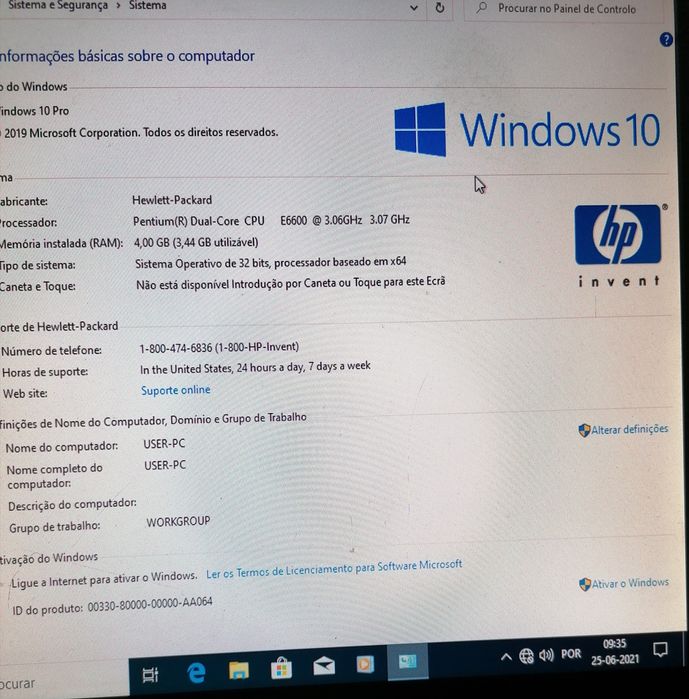 HP Computer with Windows 10 and Office64584632012673121