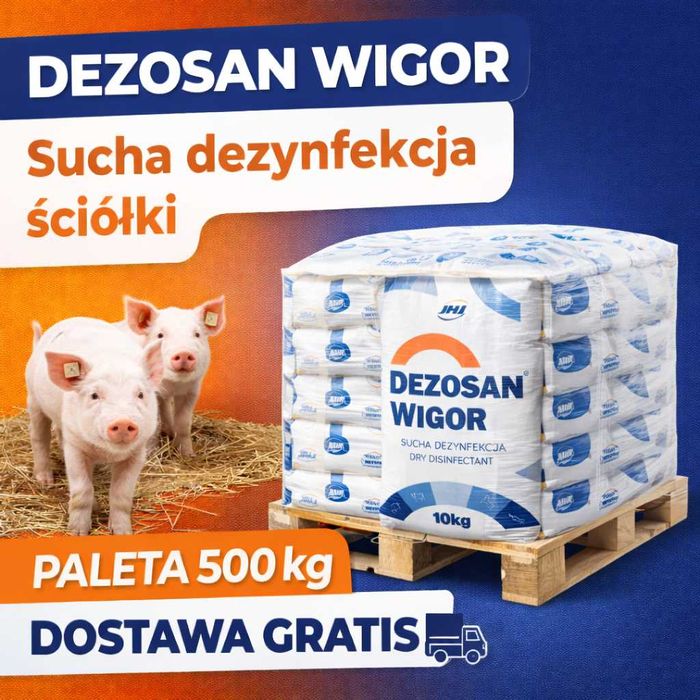 Dezosan Wigor do suchej dezynfekcji 500kg DOSTAWA GRATIS dezynfekcja