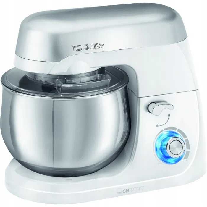 Nowy  Robot Planetarny CLATRONIC KM-3709 Titan Srebrny Mikser 1000W-wa