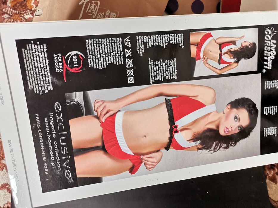 Livia corsetti набір  білизни. Костюм Санта Клауса