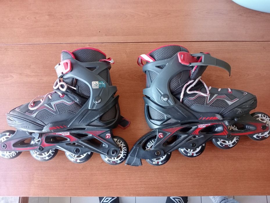 Patins em linha 35-38 mais proteções
