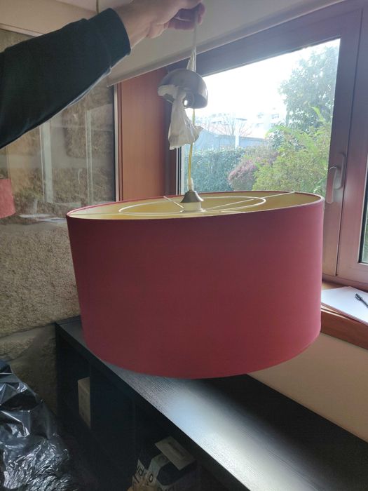 Candeeiro/abajour de grandes dimensões