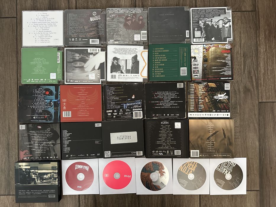 Zestaw Płyt Audio Polski Rap Hip Hop (lista)