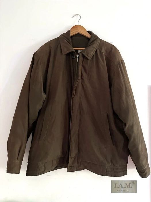 Casaco Masculino J.A.M Veludo Verde, Vintage, Volumoso