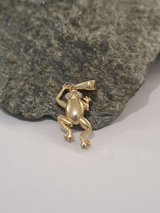 Złota zawieszka Żabka Pr.585 Nowa