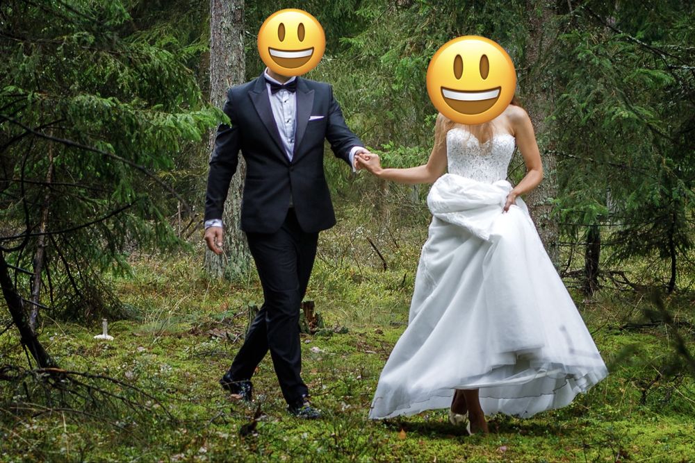Elegancki smoking męski raz założony stan idealny