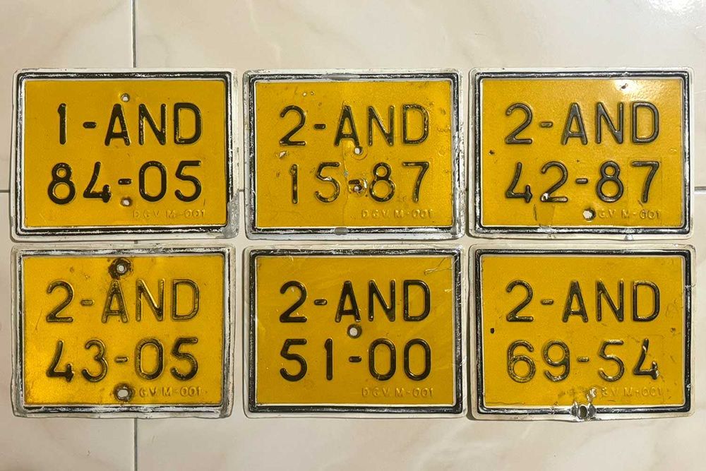 Peças antigas de bicicleta USADAS