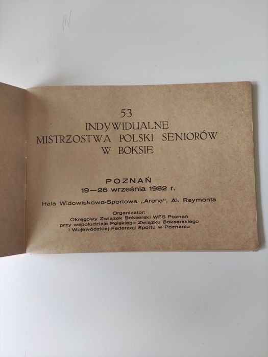 Program MP Boks 82' Poznań PRL