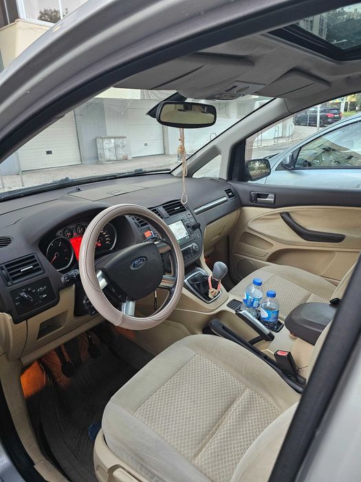 Ford C-Max / Monovolume / Estofos Camel / Teto de abrir / Android auto — photo 4