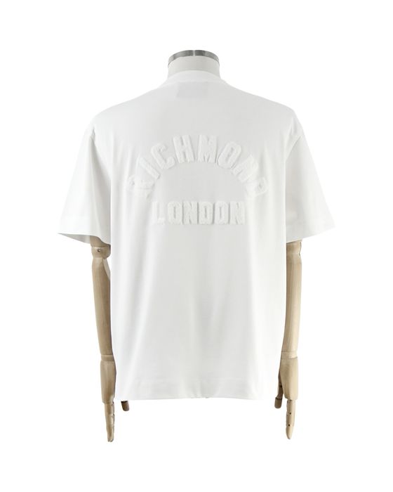 JOHN RICHMOND Нова чоловіча біла футболка з вишитим логотипом. Оригінал. (S-2XL)