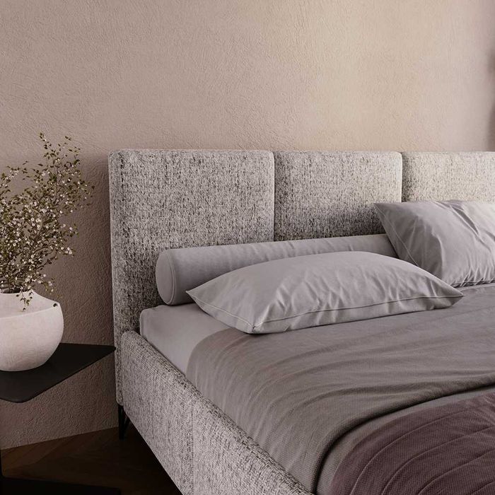 Łóżko tapicerowane LEKSI DARMOWA DOSTAWA z pojemnikiem na pościel