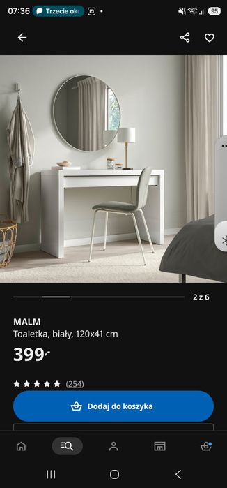 IKEA Toaletka MALM