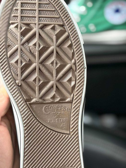 Зелені конверси жіночі кеди високі Converse All Star Chuk