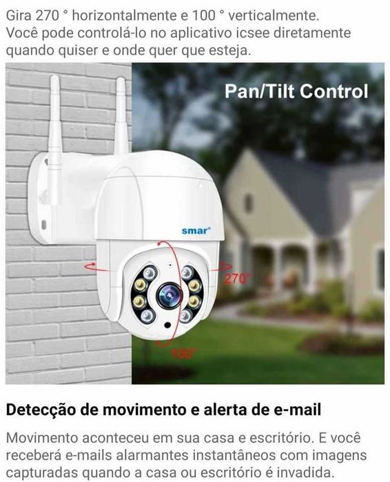 Câmera de vigilância WiFi IP66