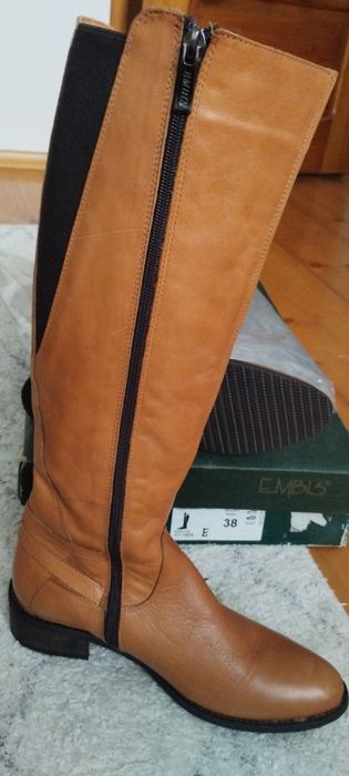 Oficerki skórzane rozm.38