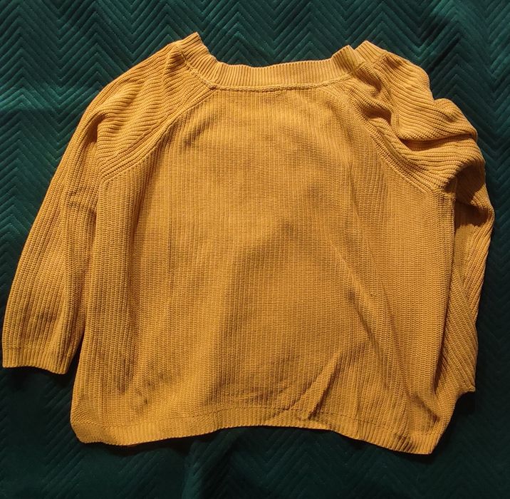 Sweter sweterek BPC collection musztardowy żółty 50 oversize Bonprix