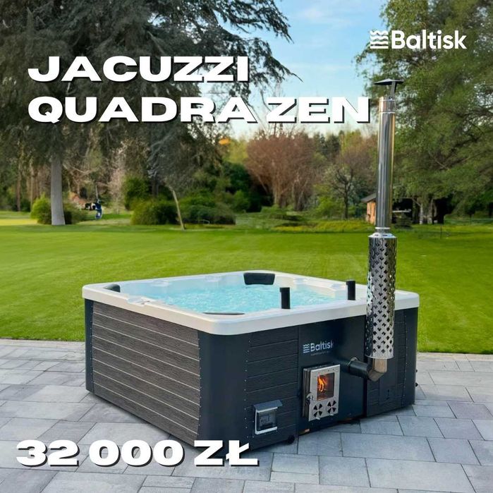 Jacuzzi ogrodowe balia kwadratowa spa hot tub wanna QuadraZen NOWOŚĆ