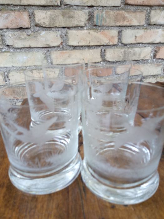 Szklanki PRL na alkohol 6 sztuk