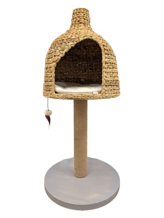 Karlie Banana Leaf Drapak dla Kota 50x50x105cm Beżowy Wiklinowy