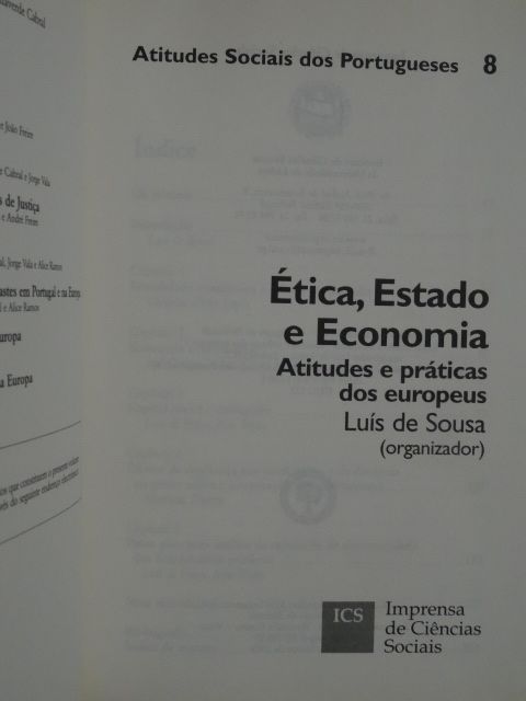 Ética, Estado e Economia de Luís de Sousa