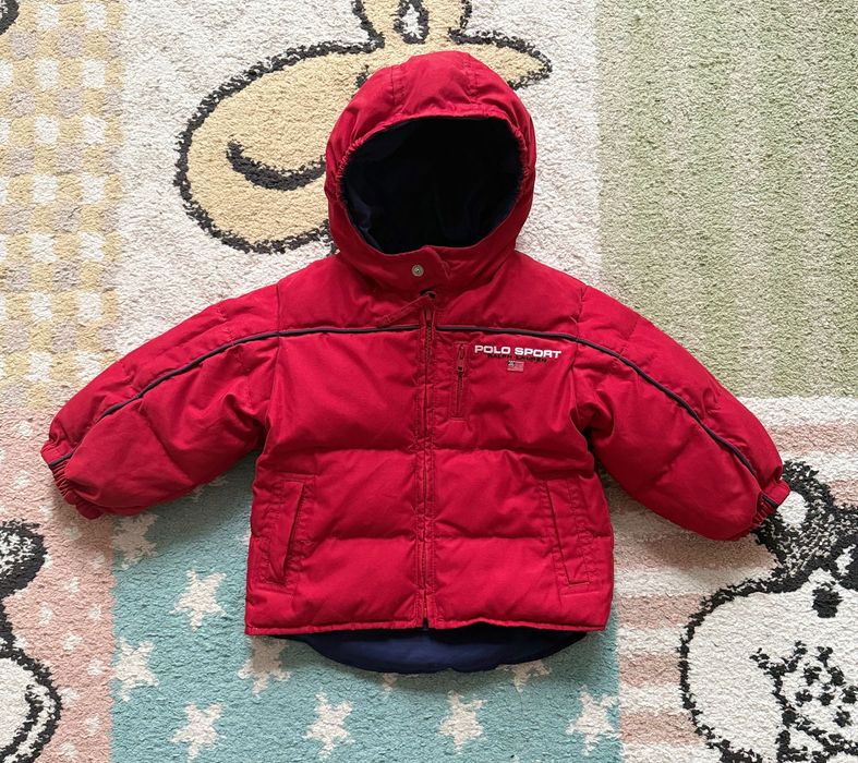 Kurtka dziecięca bardzo ciepła Ralph Lauren dwustronna