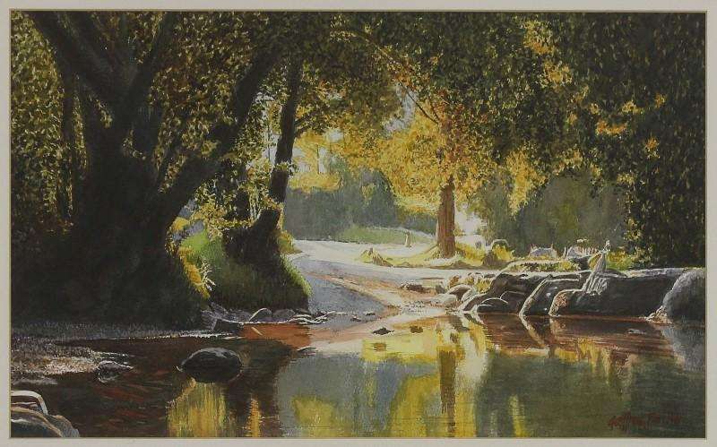 Original - Aguarela sobre papel Fabriano - Geoffrey John Hall