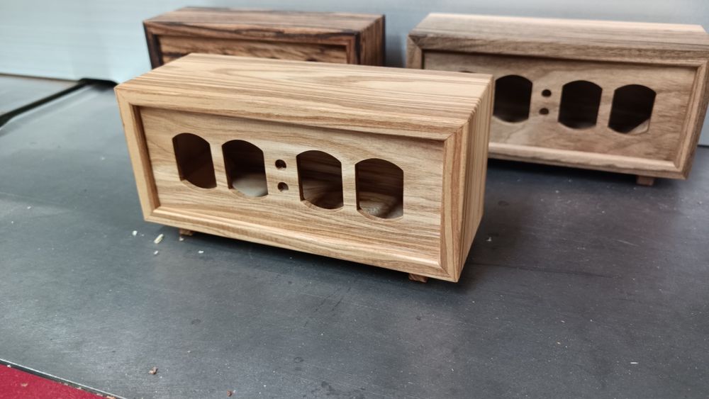 Zegar nixie obudowa drewniana