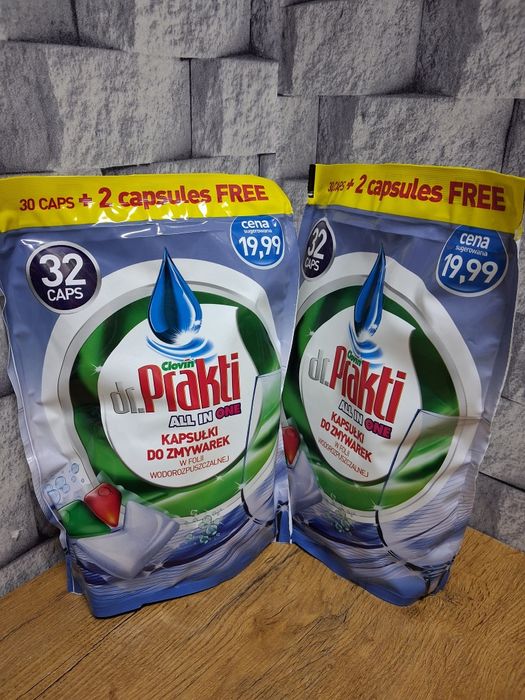 Dr.Prakti All In One Kapsułki do zmywarki,  2 opakowania