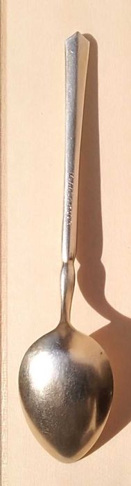 Srebrna łyżeczka srebro 830s M.Aase 9,4g 9,7cm złocona