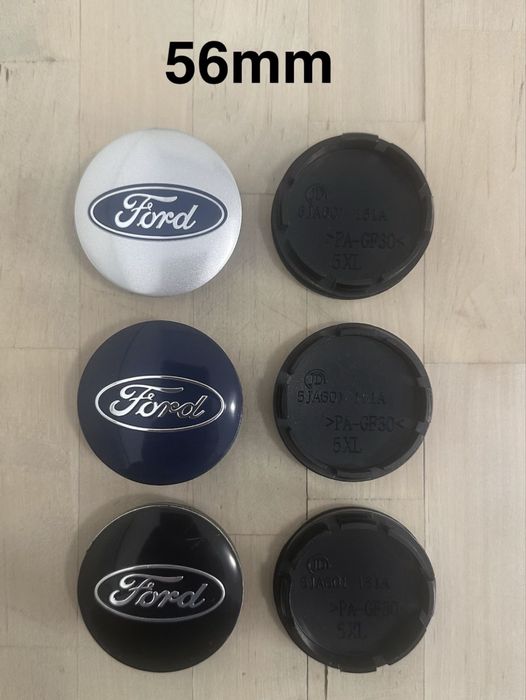 Conjunto 4 Centros Tampas Jantes Ford 54mm 56mm 60mm 63mm 65mm 68mm 75mm